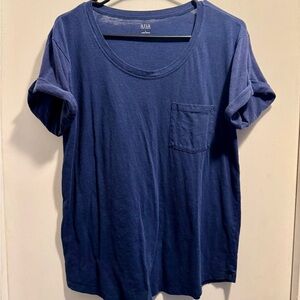 Dark blue tee shirt